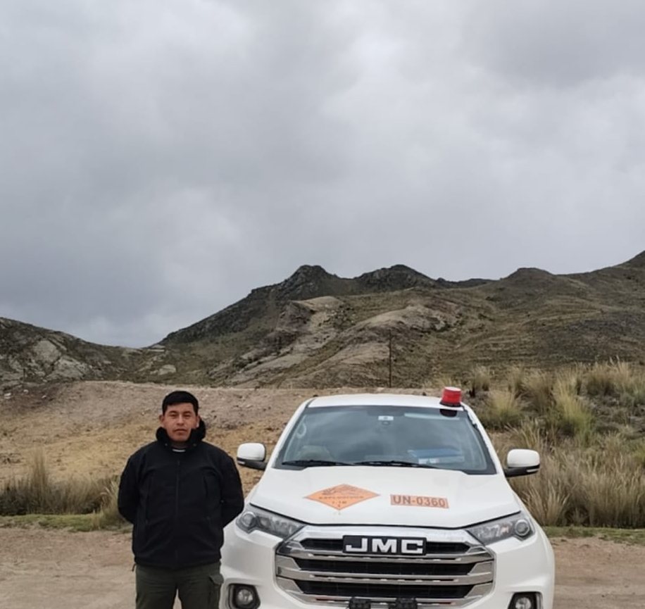Camioneta implementada para operaciones mineras