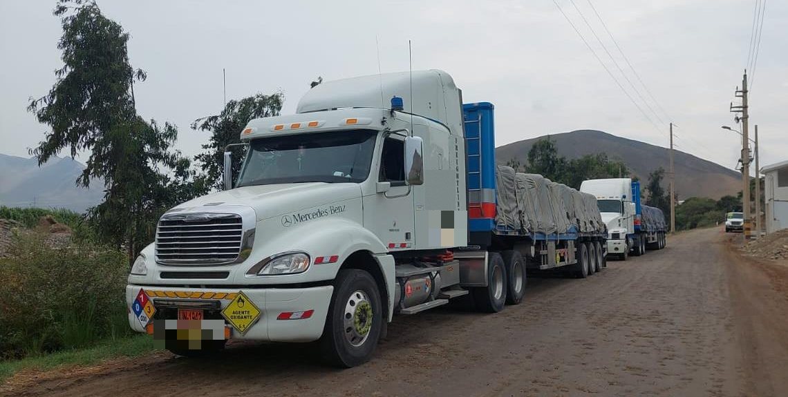 Convoy de unidades para nitrato de amonio