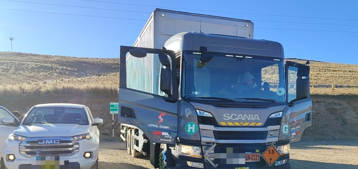 Unidad monitoreada desde el centro de control